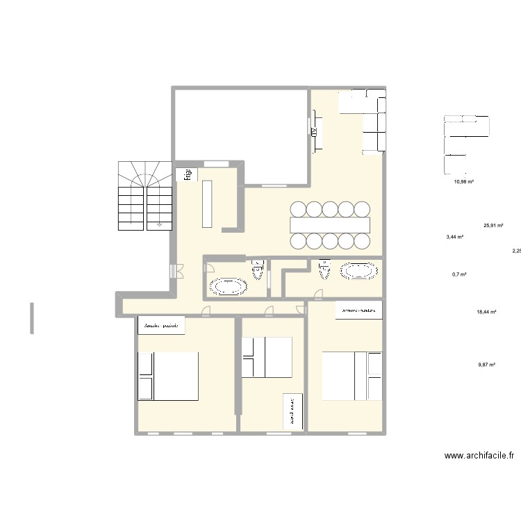 PLN 2. Plan de 0 pièce et 0 m2