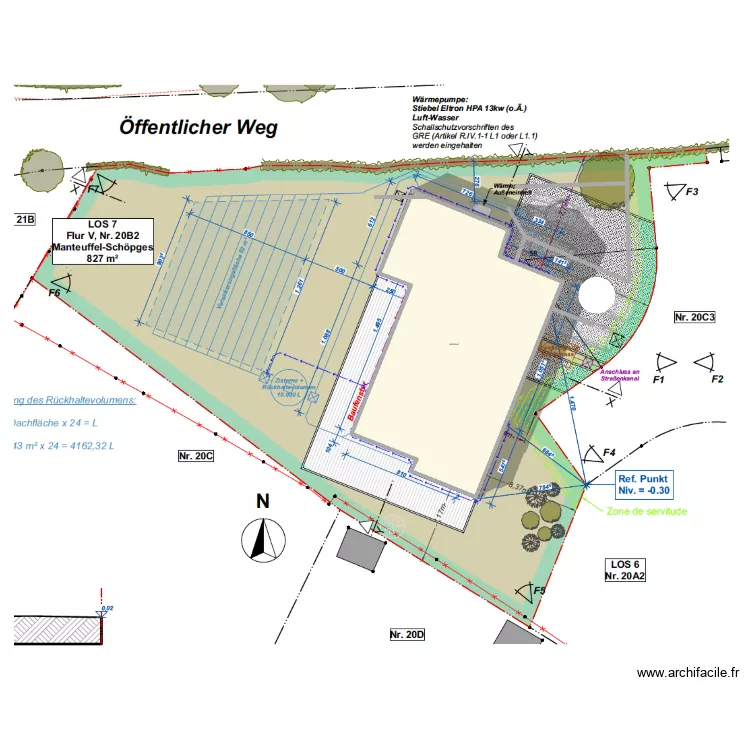 Maison Eau. Plan de 2 et 185 m² Maison Eau. Plan de 2 et 185 m²