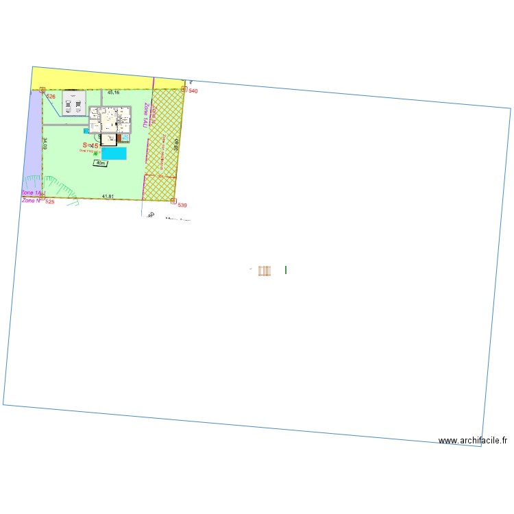 Maison 100m². Plan de 11 pièces et 133 m2