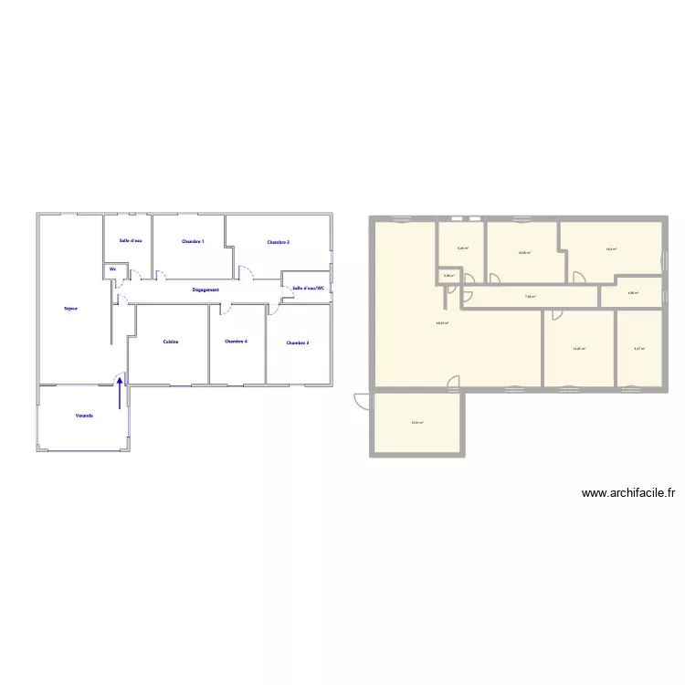 Maison Bouc-Bel-Air. Plan de 10 et 133 m² Maison Bouc-Bel-Air. Plan de 10 et 133 m²