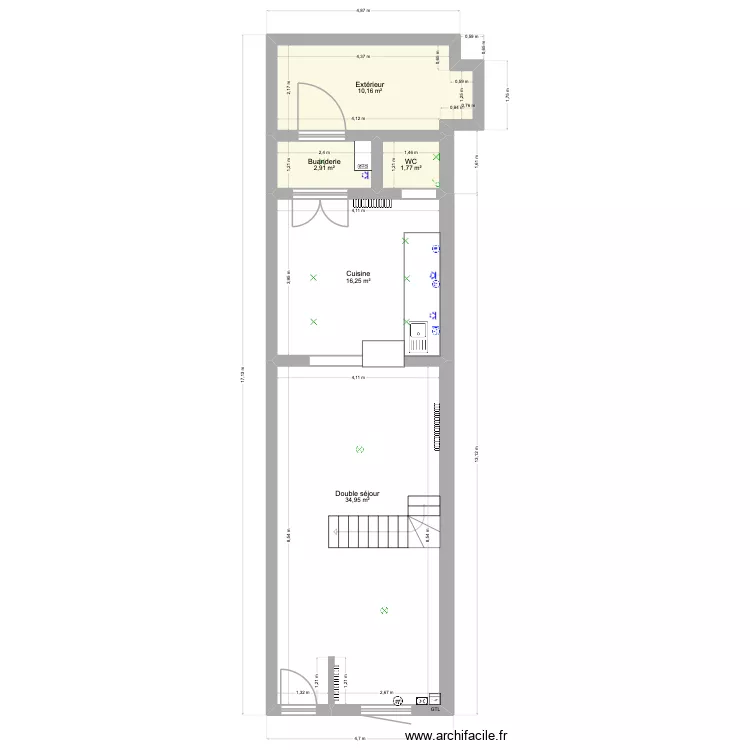 Plan tourcoing futur. Plan de 5  et 66 m²