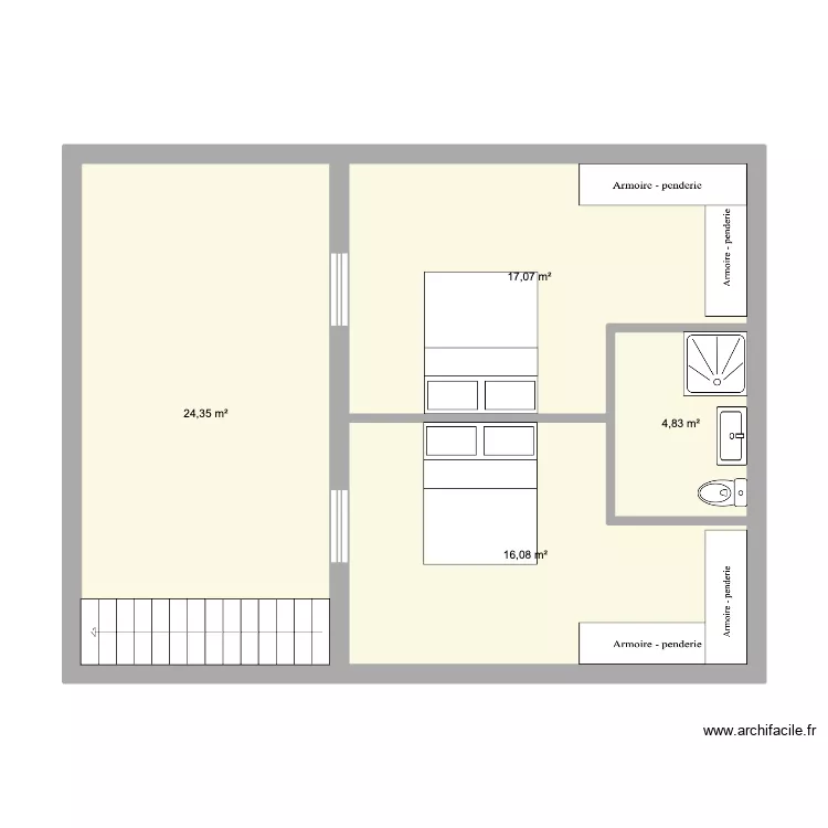 studio maison V jumo. Plan de 4  et 62 m²