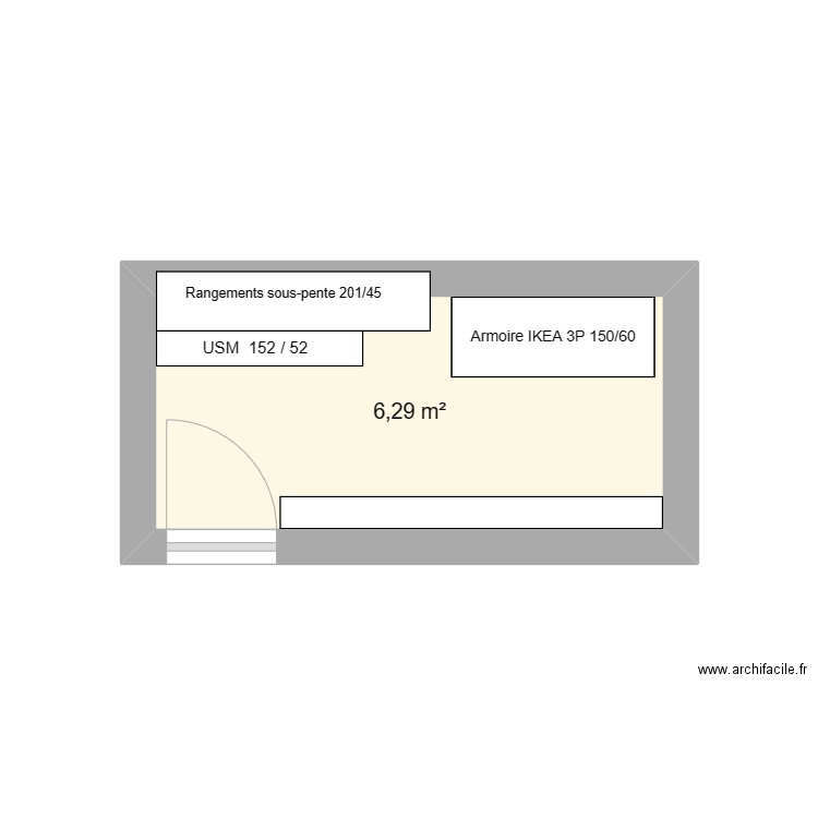 CAVE à VIN. Plan de 1 pièce et 6 m2