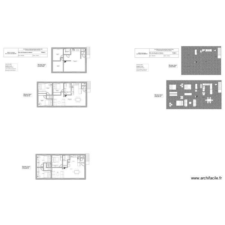 pour &eacute;lec. Plan de 27  et 353 m²