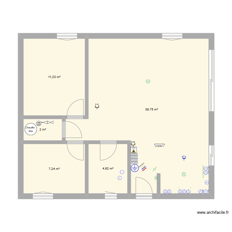 Maison Hermeray. Plan de 0 pièce et 0 m2 Maison Hermeray. Plan de 0 pièce et 0 m2