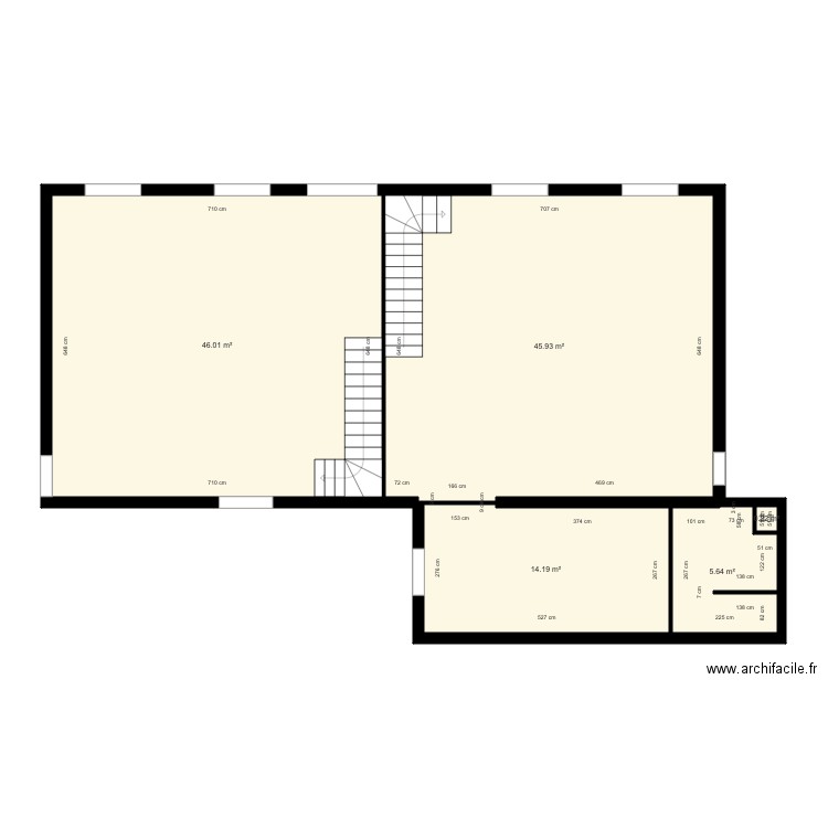 acacia RDC DUPLEX. Plan de 5 pièces et 112 m2