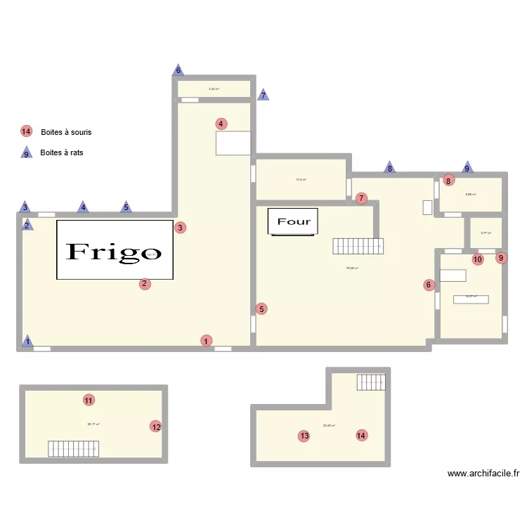 BOULANGERIE WILMOT. Plan de 