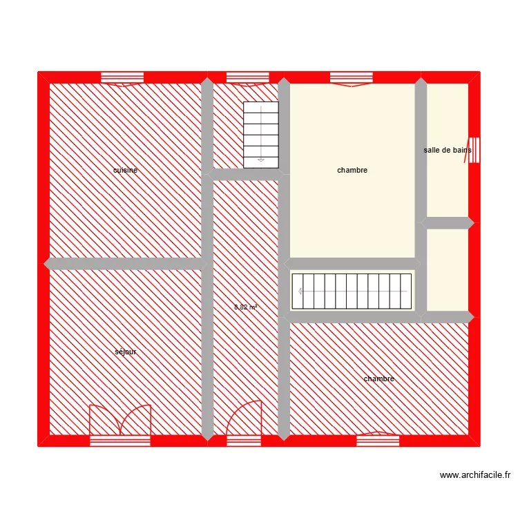 anca RDC étape 1. Plan de 9 et 69 m² anca RDC étape 1. Plan de 9 et 69 m²