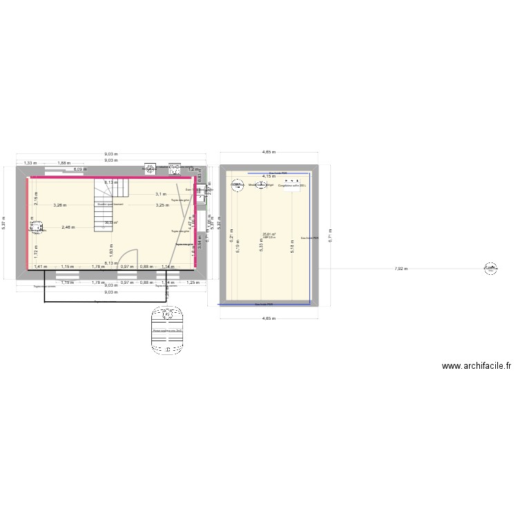 MARIE JO 4. Plan de 3 pièces et 98 m2