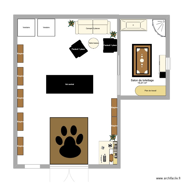 boutique alba . Plan de 0 pièce et 0 m2