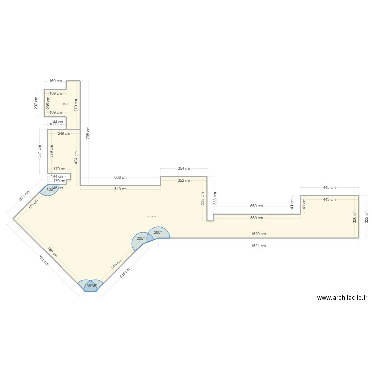  MORILLON PARIS. Plan de 2 pièces et 119 m2