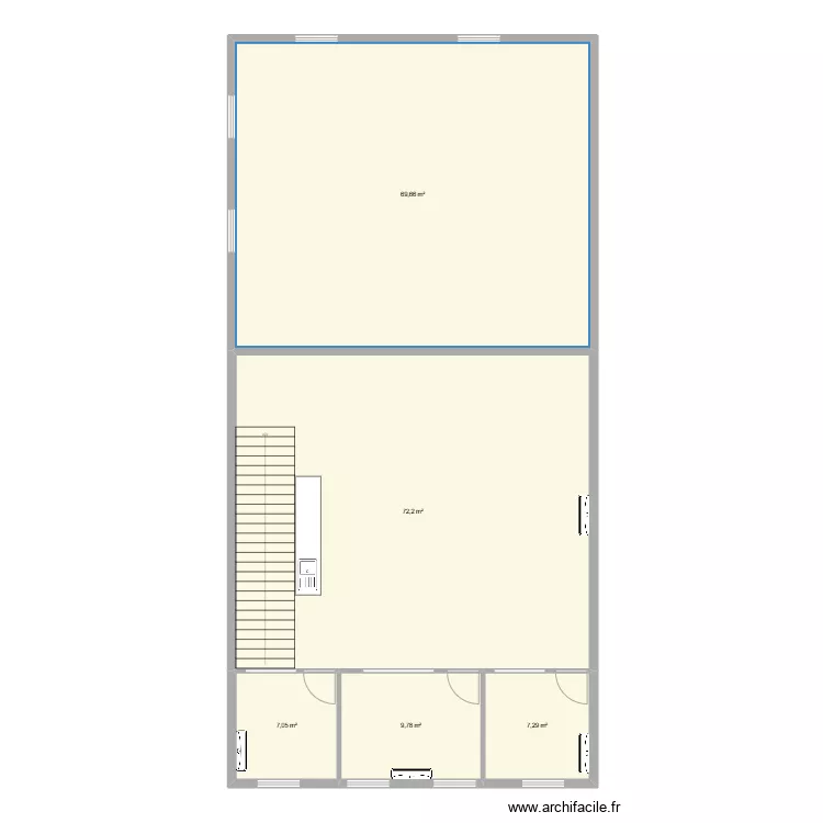 mezzanine serris. Plan de 