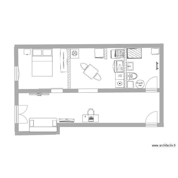besse. Plan de 0 pièce et 0 m2