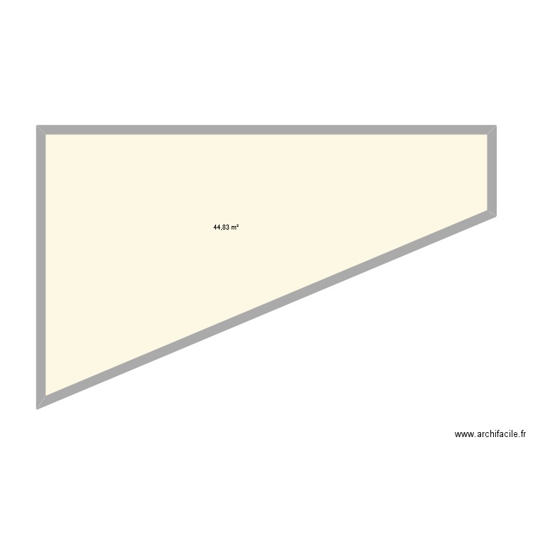 FAISAN   POOL HOUSE. Plan de 1 pièce et 45 m2