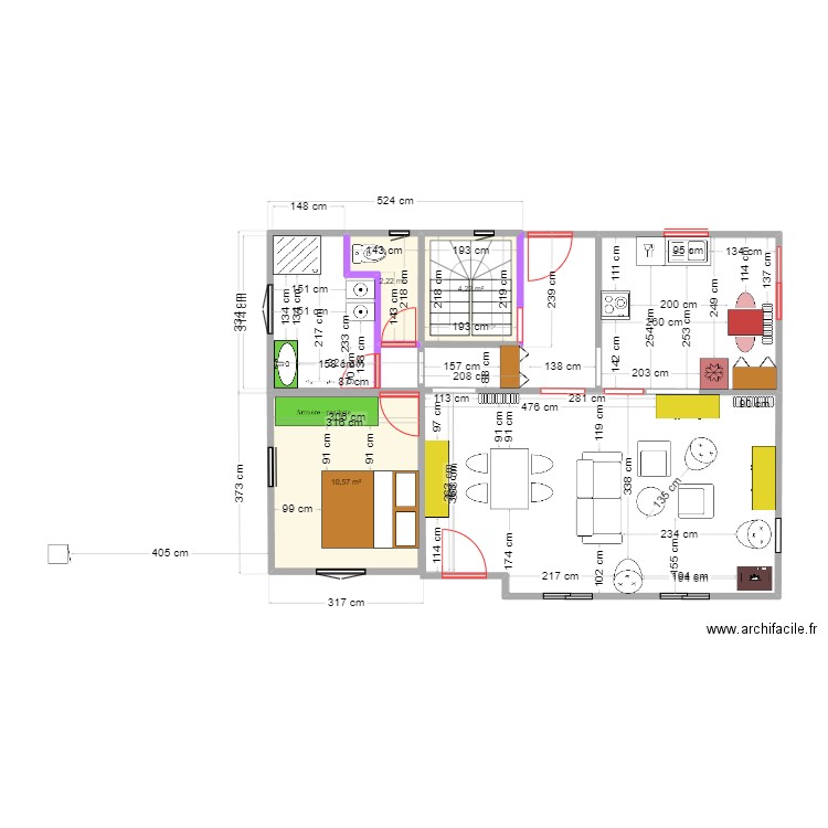 Ploeren 2 Entrée au milieu. Plan de 0 pièce et 0 m2
