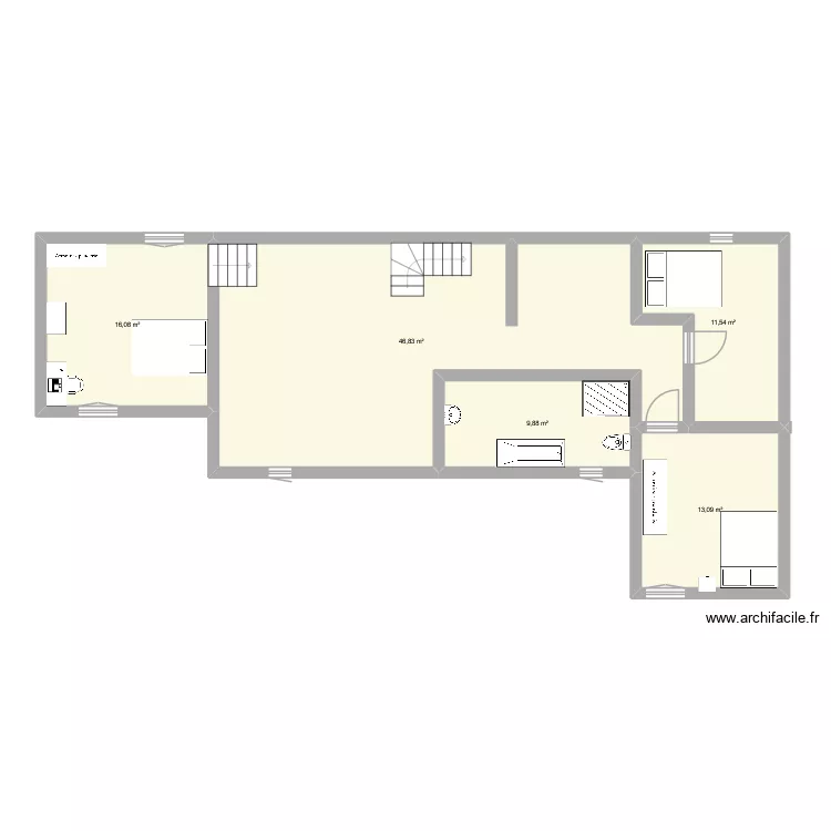Saint Bonnet rdc2. Plan de 5 et 97 m² Saint Bonnet rdc2. Plan de 5 et 97 m²