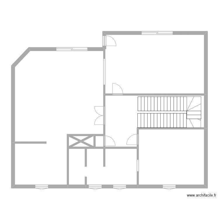 JOSSE R+1. Plan de 10 pièces et 152 m2