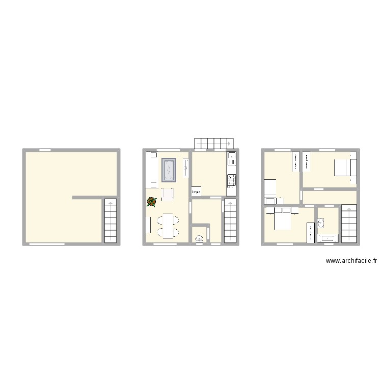 gare No. Plan de 12 pièces et 42 m2