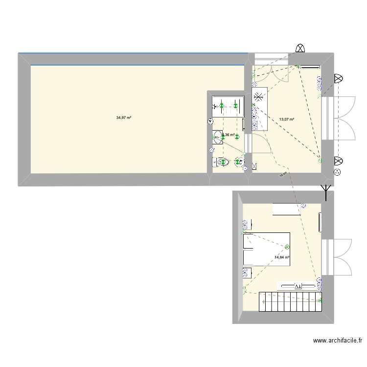 dépendance Nanteau PDF. Plan de 4 pièces et 67 m2