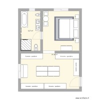 plan aménagement chambre  