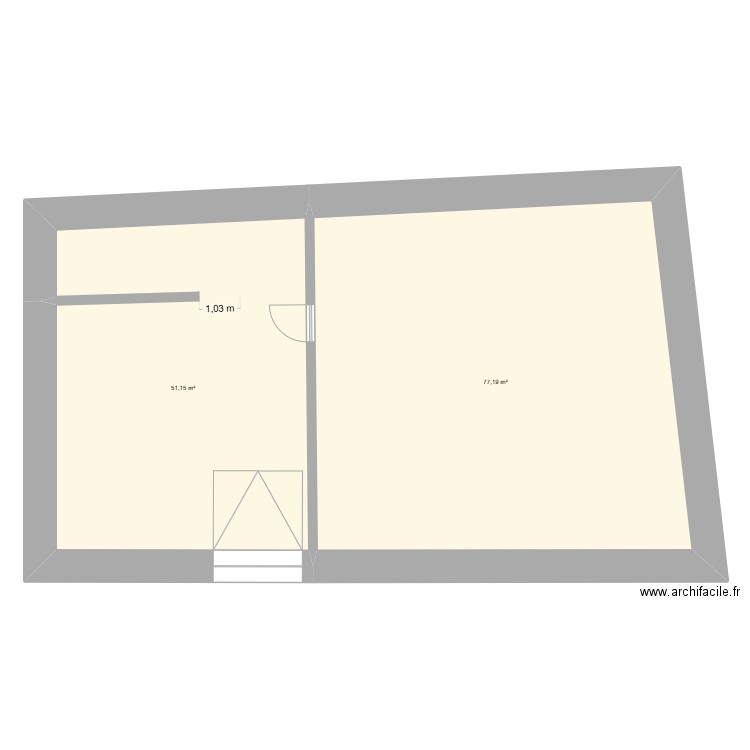Plan du 27 07  25. Plan de 3 pièces et 259 m2