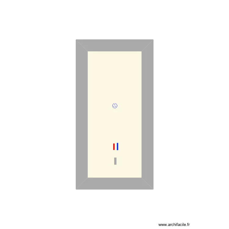 bnfgjy. Plan de 1 pièce et 3 m²