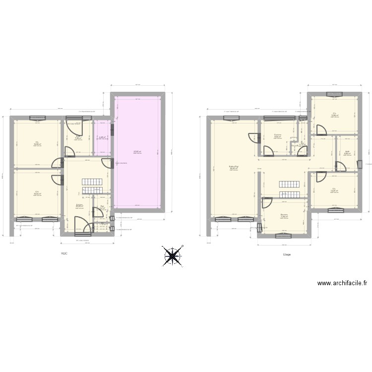 ML23020310 DODSAT. Plan de 15 pièces et 216 m2