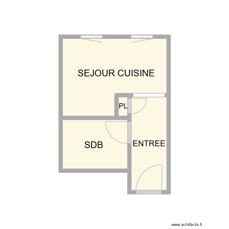 PLAN NIMES AM. Plan de 4 pièces et 10 m2