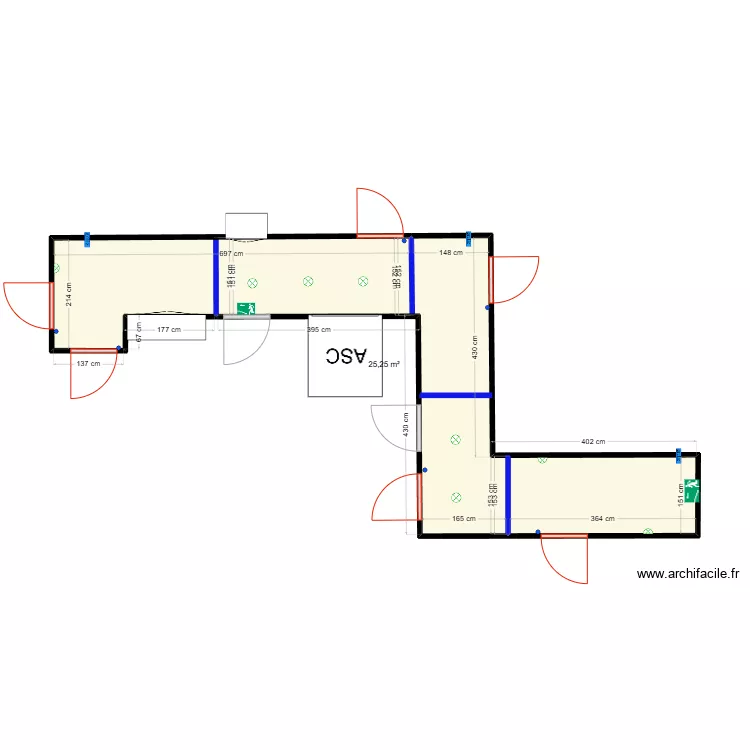 Palier BAT C-20 R+6. Plan de 