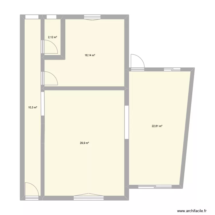 MAISON ALEX. Plan de 5  et 81 m²