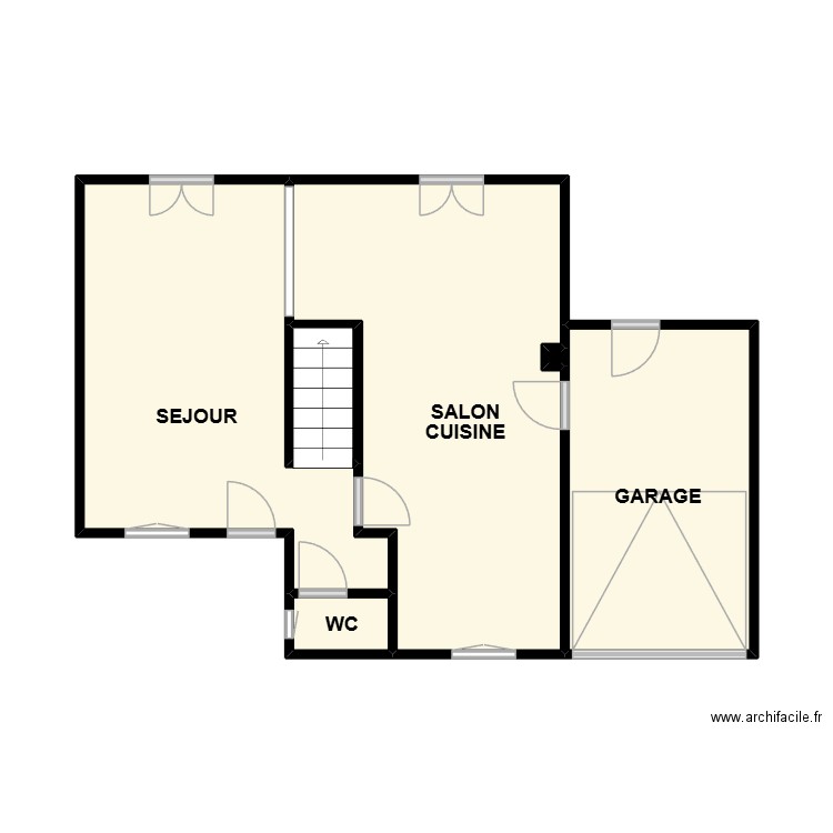 RDC REDDESSAN AM. Plan de 6 pièces et 39 m2