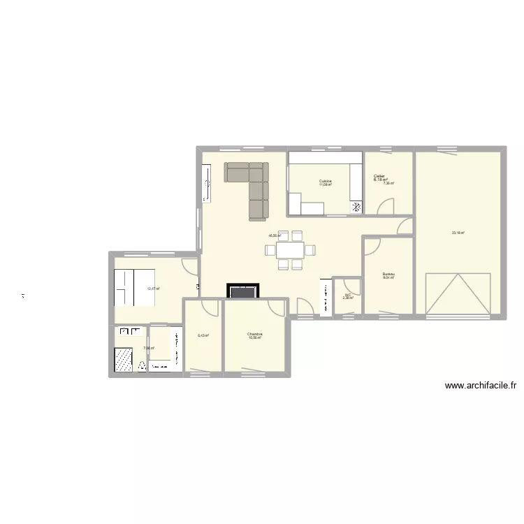 Plan maison 18-07-26. Plan de 10 et 146 m² Plan maison 18-07-26. Plan de 10 et 146 m²