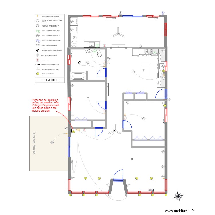 Dionne Gauthier 006 élec. Plan de 8 pièces et 39 m2