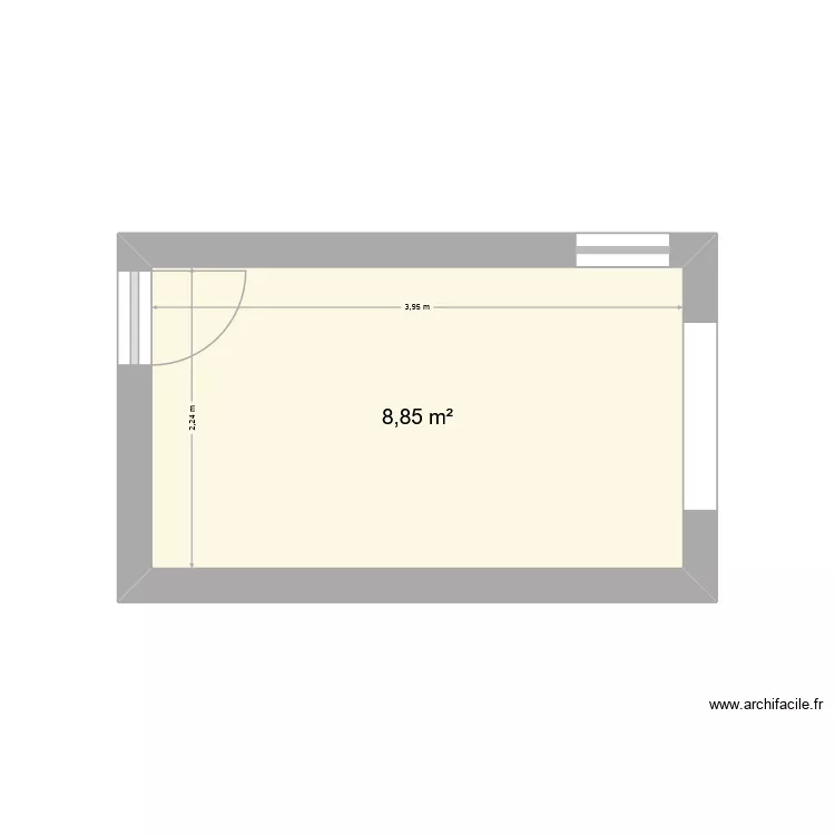 cuisine existente. Plan de 1 et 9 m² cuisine existente. Plan de 1 et 9 m²