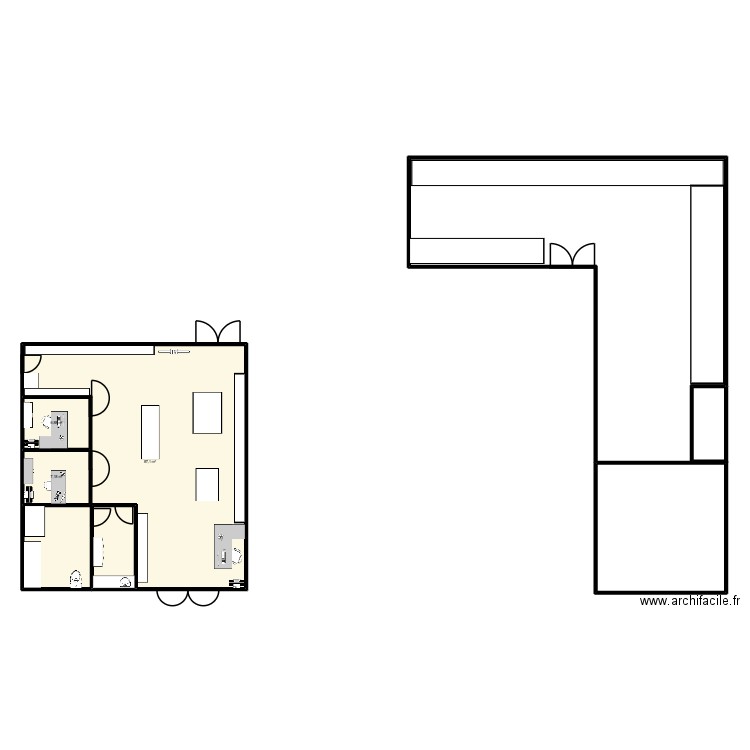 Plan de masse Socodim. Plan de 6 pièces et 147 m2