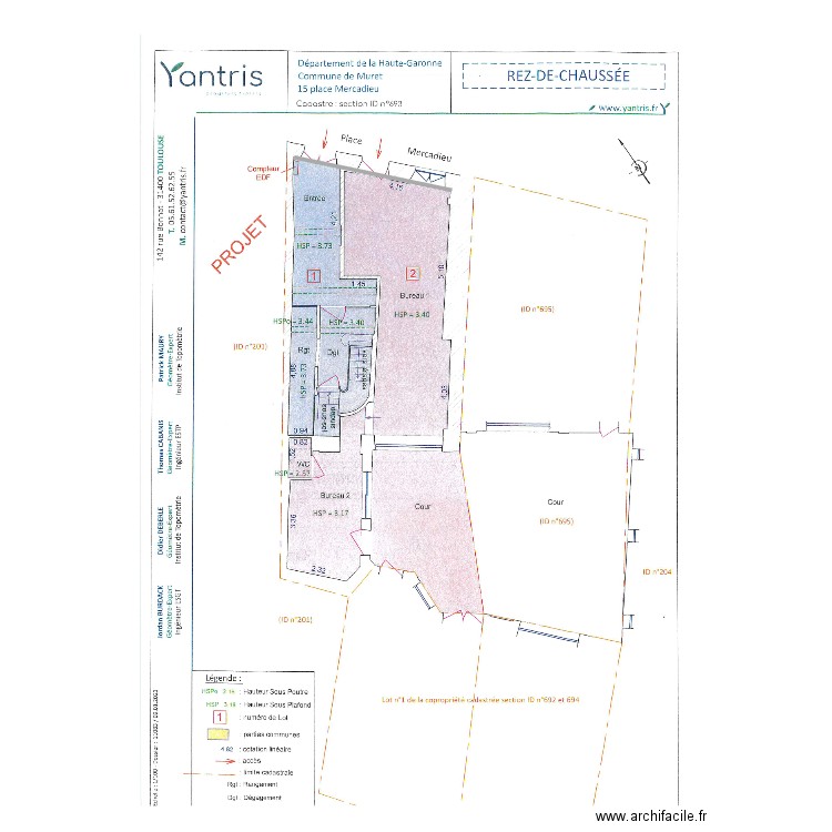 immeible. Plan de 0 pièce et 0 m2