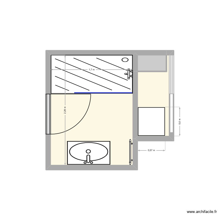 bain 5. Plan de 0 pièce et 0 m2