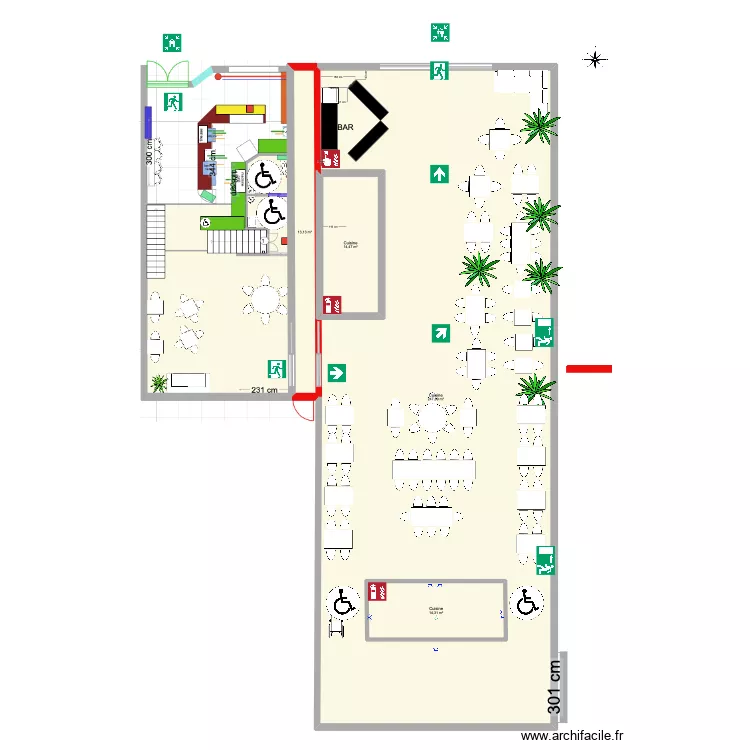 plan ext&eacute;rieur V2. Plan de 