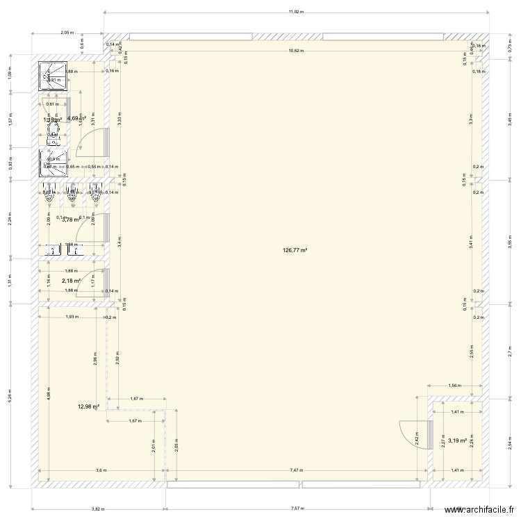 DOJO ANQUETIL - EXISTANT. Plan de 0 pièce et 0 m2