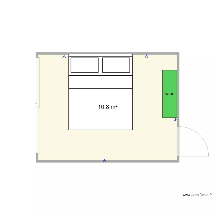 Chambre 1. Plan de Chambre 1. Plan de