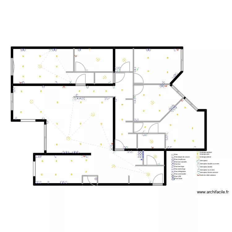 Appartement_5p_135_elec_après. Plan de 11 et 138 m² Appartement_5p_135_elec_après. Plan de 11 et 138 m²