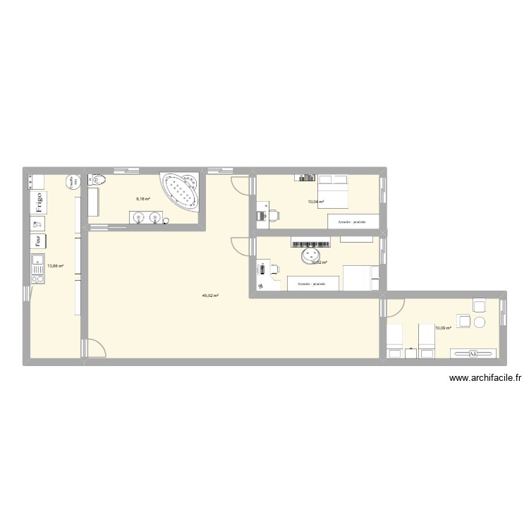 maison A. Plan de 0 pièce et 0 m2