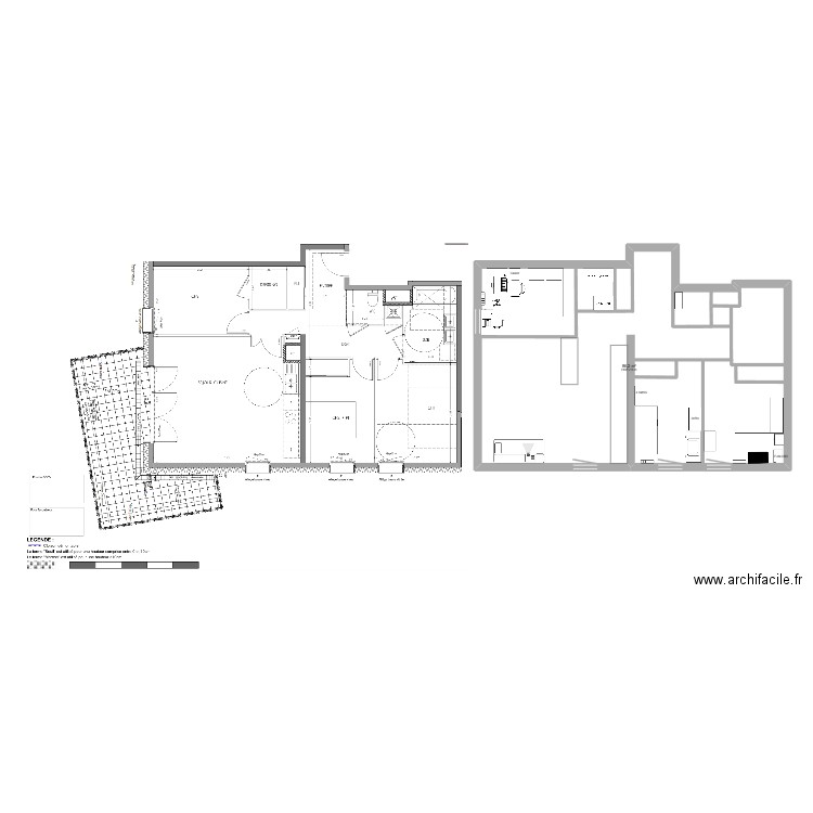 sassenage. Plan de 1 pièce et 86 m2
