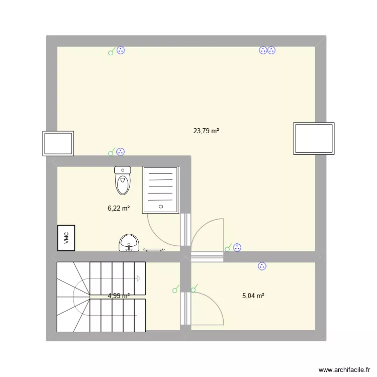 2 eme. Plan de 4 et 40 m² 2 eme. Plan de 4 et 40 m²