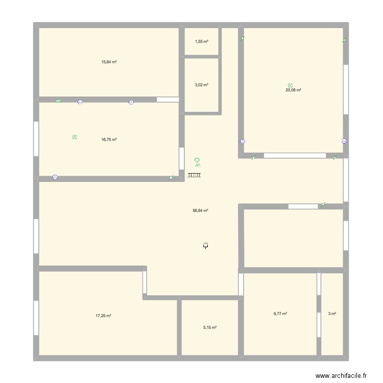 test2. Plan de 10 pièces et 149 m2