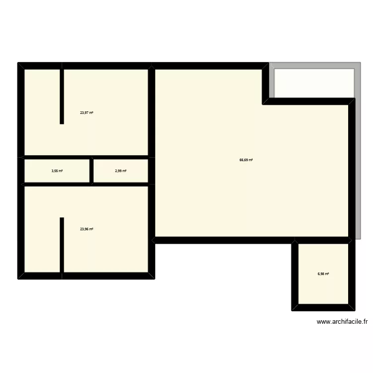 GUILABERT. Plan de 12  et 243 m²