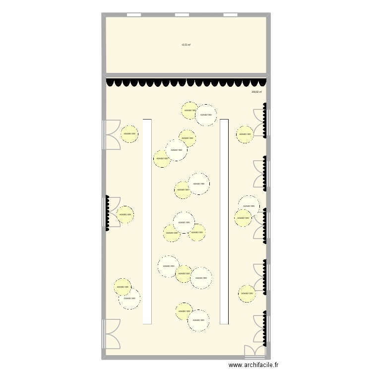 SALLE DU PATIO - MAIRIE DE BOIGNY V1. Plan de 2 pièces et 251 m2