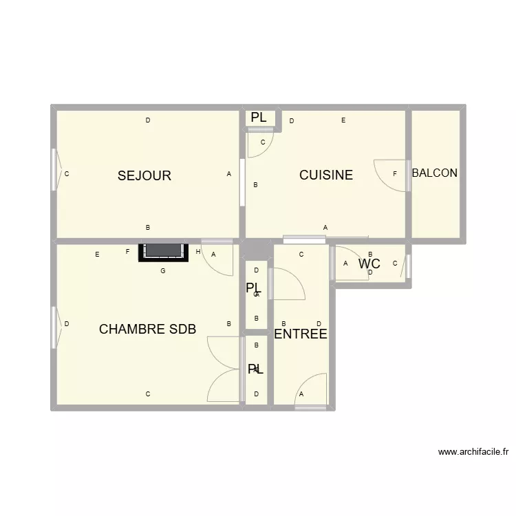 PLAN ETAGE DROITE CARION PLB. Plan de PLAN ETAGE DROITE CARION PLB. Plan de