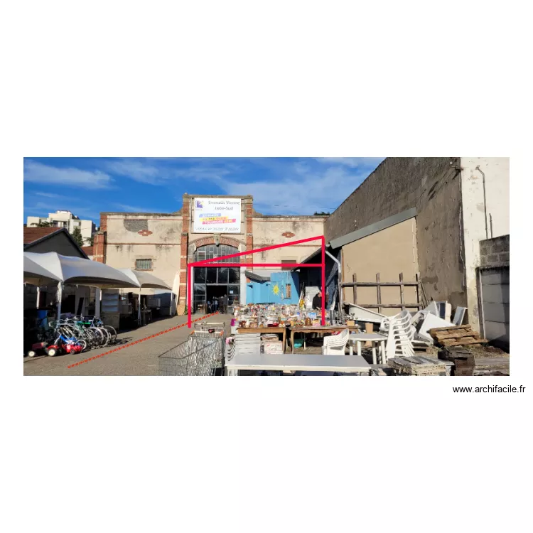 IMPLANT AUVENT TEXABRI COUR. Plan de 