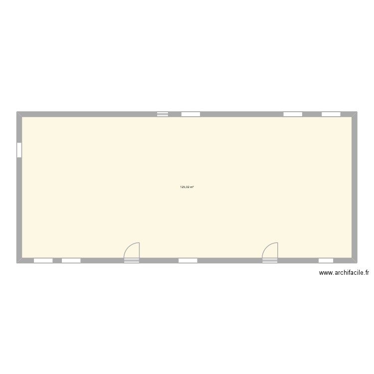 MAISON NU. Plan de 1 pièce et 125 m2